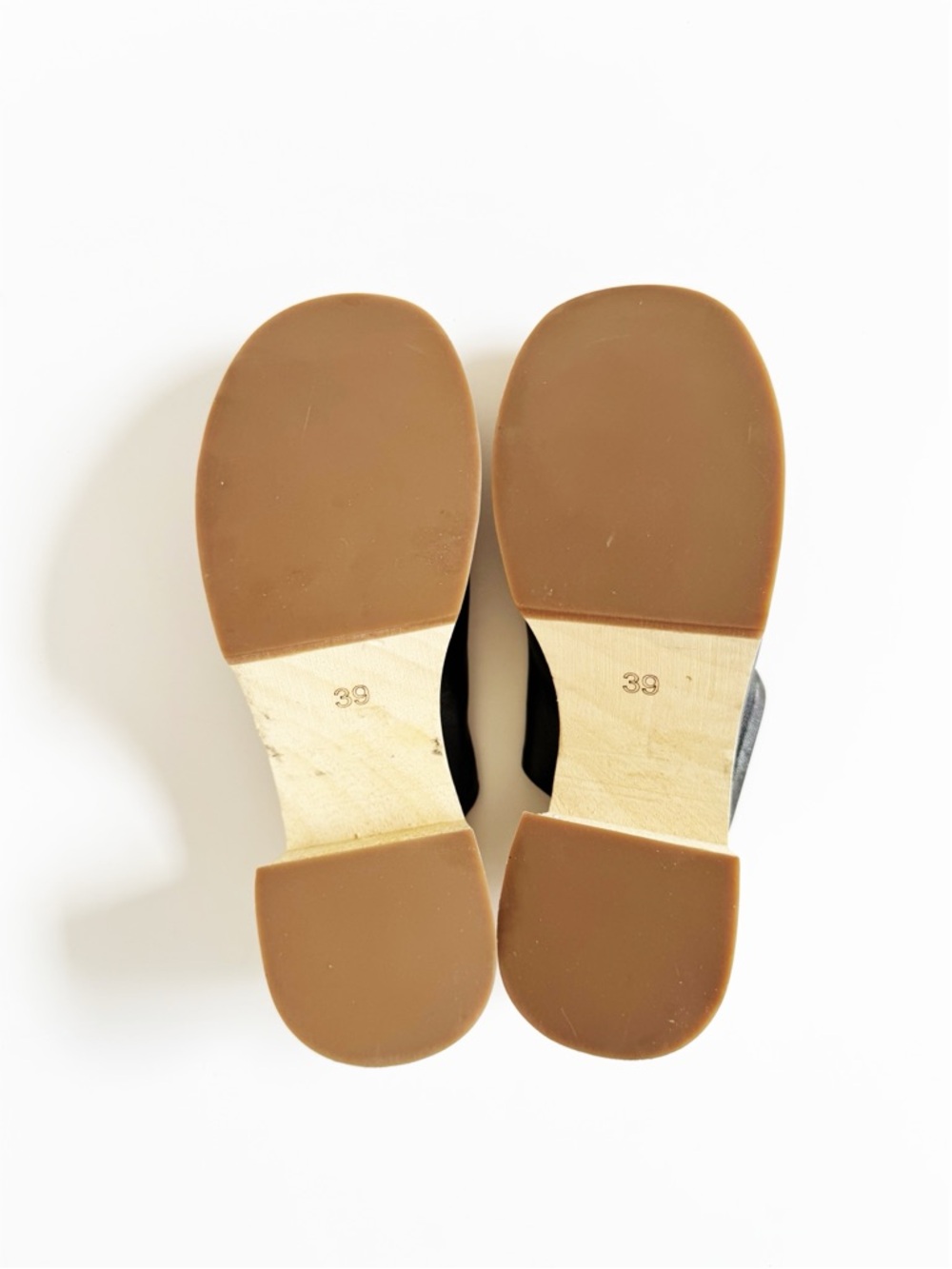 E8 By MIISTA Roberta Wooden Platform Clog In Black Leather | 39 - Picture 8 of 11